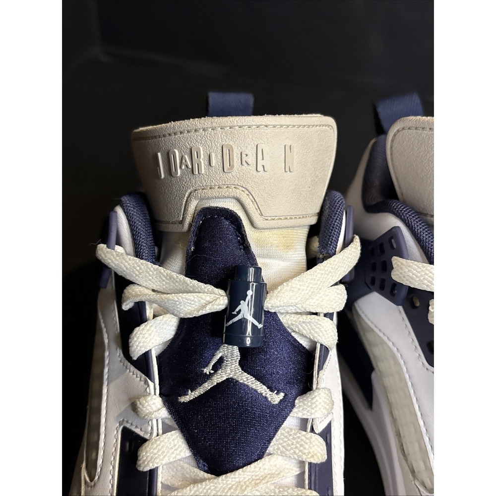 Size 8.5 - Air Jordan Spizike Low White Midnight Navy - Picture 10 of 16